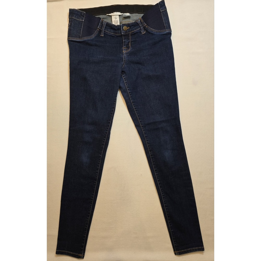 Liz Lange Maternity Blue Denim Stretch Jeggings. Size XS